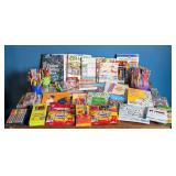 Large Variety of Adult Coloring Books and Markers/Pencils