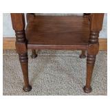 Petite Vintage Wood Accent Table