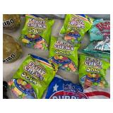 Assorted Candy, Cotton Candy, Haribo, Airheads, Dubble Bubble, Fruit Chews