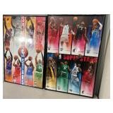 2 Old NBA Super Stars Posters Featuring Kobe Bryant