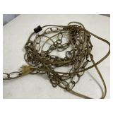 Vintage Hanging Floral Glass Light Fixture