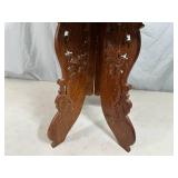 Very Neat Old Wooden Carved Table - Folding