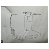 New Winflo Stainless Steel 30 In Wall Mount Range Hood