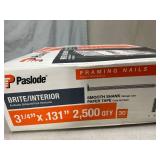 New Case of 30* Paslode 3 1/4 inch Framing Nails