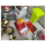 Assorted Hardware, Door Knobs, Smoke Detectors, and More