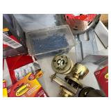 Assorted Hardware, Door Knobs, Smoke Detectors, and More