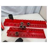 Assorted Tools, Hammers, Electrical Meter, Socket Trays, and More