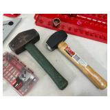 Assorted Tools, Hammers, Electrical Meter, Socket Trays, and More