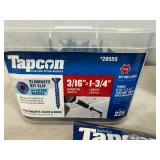 New Tapcon Masonry Screws and Drill Bits