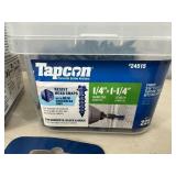 New Tapcon Masonry Screws and Drill Bits