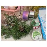 Tote with Crafts, Ribbon, Greeting Cards, Holiday Decorations, and More