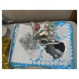 Tote with Crafts, Ribbon, Greeting Cards, Holiday Decorations, and More