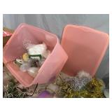 Tote with Crafts, Ribbon, Greeting Cards, Holiday Decorations, and More