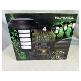 New Set of 4 Solar Landscaping Lights