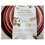 New 4 Piece Mixing Bowl Set