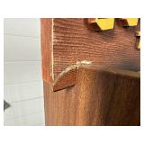 Double Sided Rolling Retail Rack with Hooks and Removable Sign