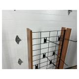 Double Sided Rolling Retail Rack with Hooks and Removable Sign