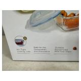 New 10 pc Glass Food Storage Container Set