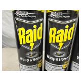 3 New Cans of Raid Wasp and Hornet Sprays