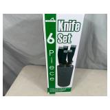 New 6 Piece Kitchen Knife Set