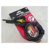 New 6 ft Master Lock Adjustable Cinch Cable Lock