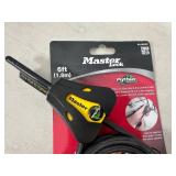 New 6 ft Master Lock Adjustable Cinch Cable Lock