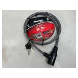 New Masterlock 6 ft Cable Lock / Bike Lock with Keys