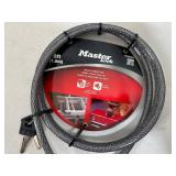 New Masterlock 6 ft Cable Lock / Bike Lock with Keys