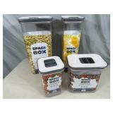4 New Airtight Food Storage Containers