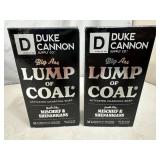 2 New Bars of Duke Cannon Lump of Coal Bar Soap