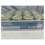 12 New Anchor Hocking Canning Jars - 1/2 Pint Regular Mouth