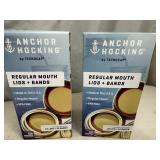 New Anchor Hocking Regular Mouth Jar Lids and Rings