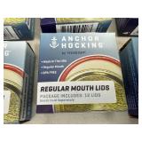 New Anchor Hocking Regular Mouth Jar Lids and Rings