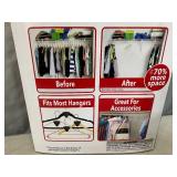 New Pack of 18 Ruby Space Triangles For Closet Organization