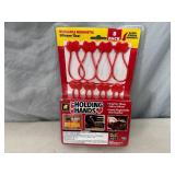 New 8 Pack of Ruby Holding Hands Magnetic Silicone Ties / Organizers