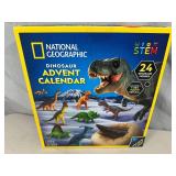 New National Geographic Dinosaur Advent Calendar with 24 Dinosaurs and T-Rex Tooth Replica
