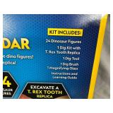 New National Geographic Dinosaur Advent Calendar with 24 Dinosaurs and T-Rex Tooth Replica