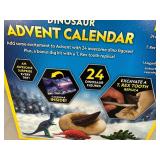 New National Geographic Dinosaur Advent Calendar with 24 Dinosaurs and T-Rex Tooth Replica