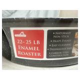 New Large Enamel Roaster Pan with Lid