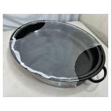 New Large Enamel Roaster Pan with Lid
