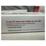 4 New Milwaukee Carbide Tooth Hole Saws - 4 Sizes