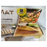 New Pack of 2 Copper Infused Grilling / Baking Mats