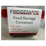 10 New Fridgemate Food Storage Containers