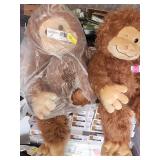 2- large Bigfoot plush