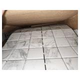 4 boxes Arabescato marble porcelain mosiacs