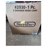 White 3 drawer cart