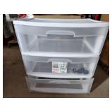 White 3 drawer cart