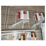 Wire closet shelves and drawer kit