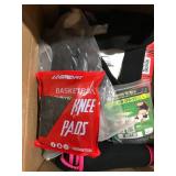 ASSORTED KNEE BRACES TO SWEAT VESTS