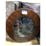 ROUND TABLE TOP WITH GLASS CENTER